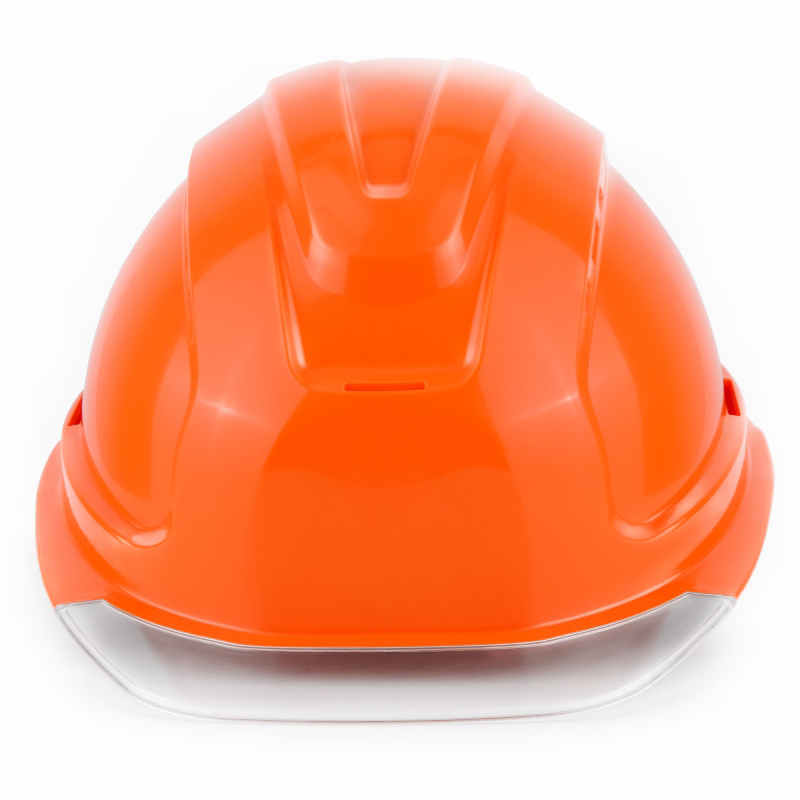Каска защитная СОМЗ-80 Абсолют Престиж (электроизоляционная) оранжевая, прозрачный козырёк