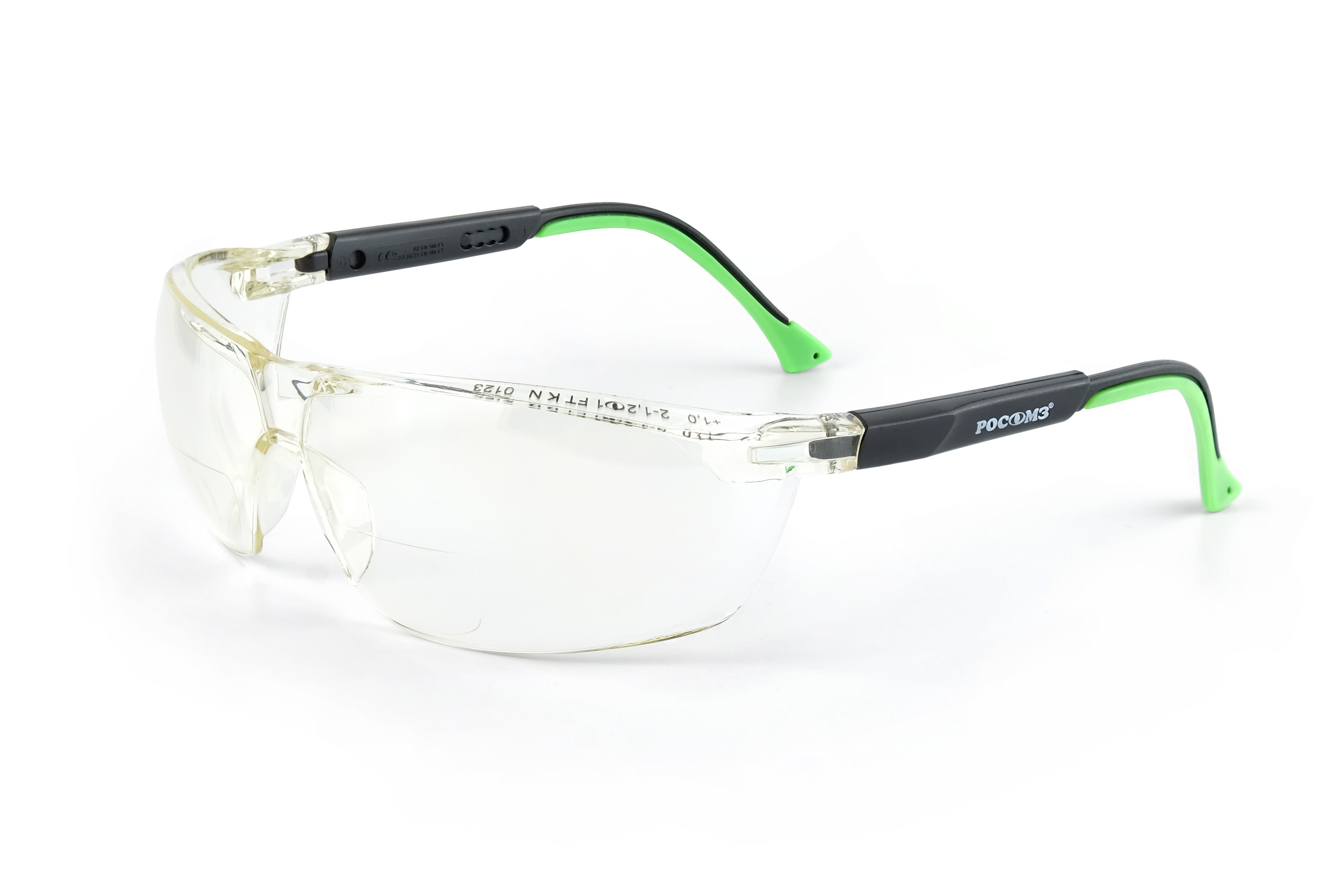 О78 АБСОЛЮТ plus Strong Glass (2-1,2 РС) очки защитные открытые (рефракция +1,0 дптр)