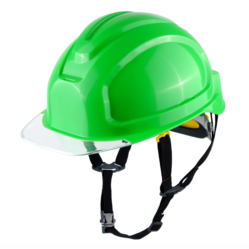 Каска защитная СОМЗ-80 Абсолют Престиж (электроизоляционная) зеленая, прозрачный козырёк